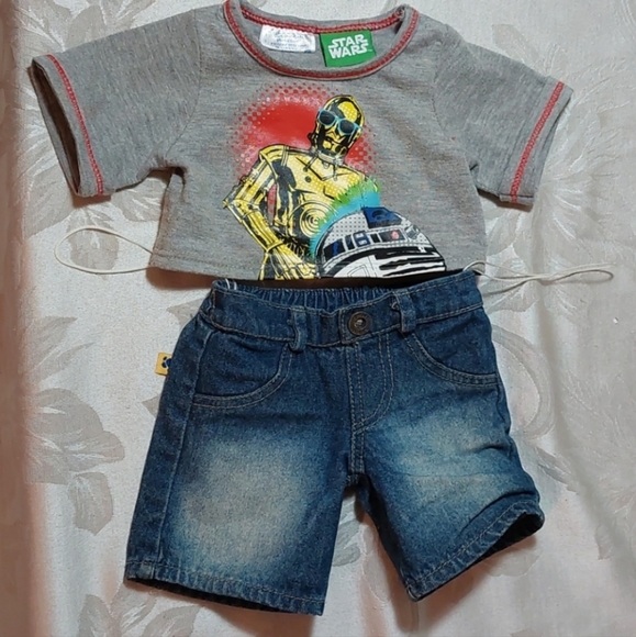 Build•A•Bear Ivory/Brown Dog in Star Wars Outfit - Picture 12 of 16